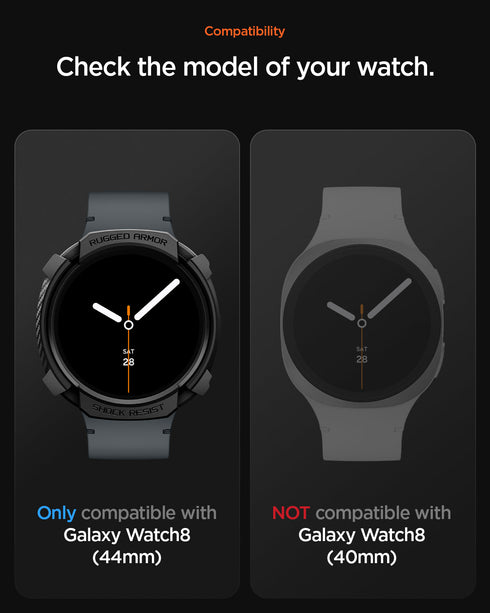 Spigen Galaxy Watch 8 (44mm) Case Rugged Armor
